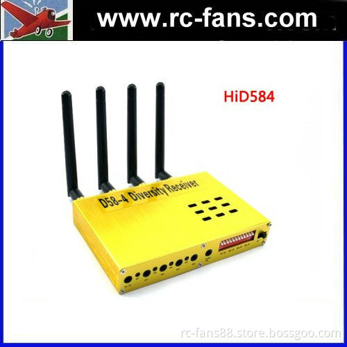 FEIXIANG FPV 5.8G 4-way Diversity A/V Receiver (RX) D58-4